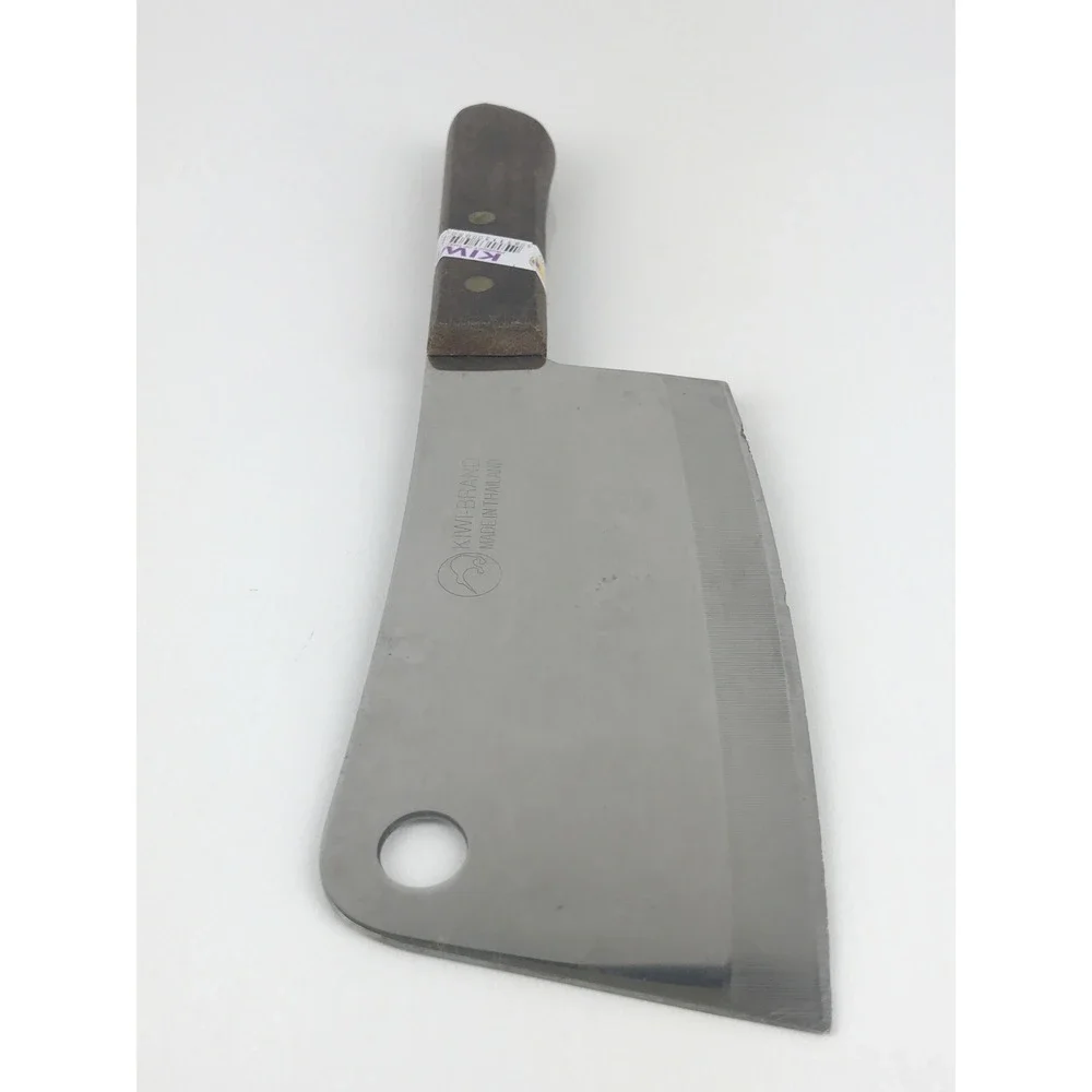 Kiwi‎ Brand Mini Cleaver Knife Chopper Thai Made Stainless Steel Wood Handle